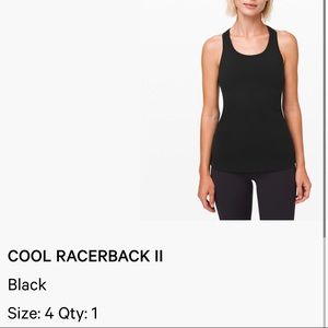 Lululemon Cool Racerback II